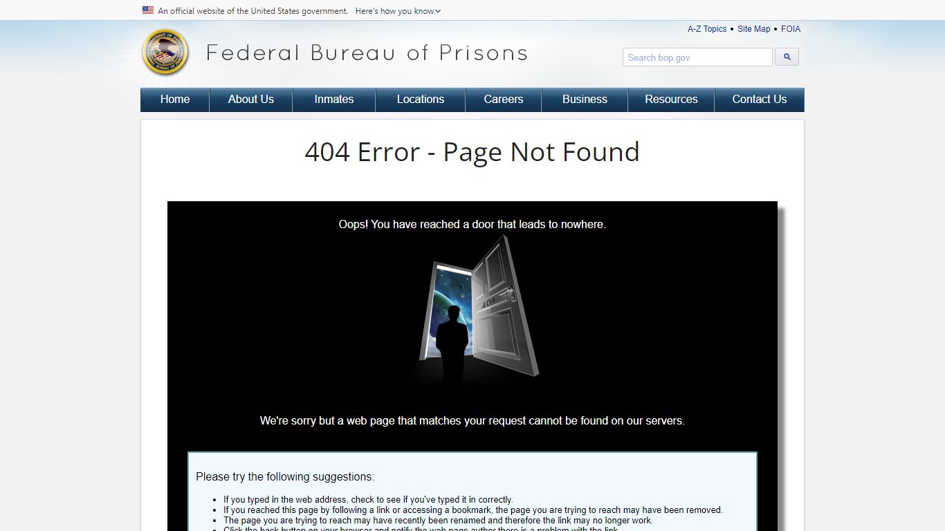 Find an inmate. - BOP: Federal Bureau of Prisons Web Site